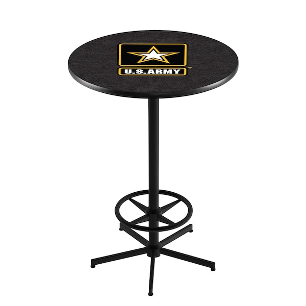 42" Black U.S. Army Pub Table